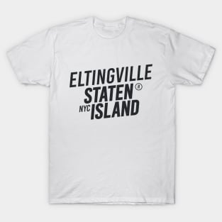 Eltingville, Staten Island - Modern Cursive Minimal Design - New York T-Shirt